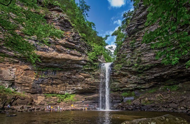 petit jean state park waterfall